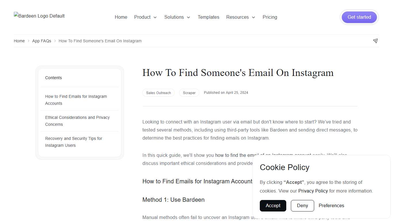 How to Find an Email on Instagram: Simple Email Finder Steps